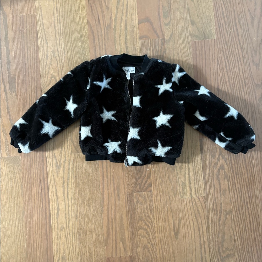 Pippa & Julie Starry Black and White Kids Jacket